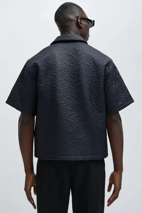 Java Quilted Nyon Shirt - Black 3