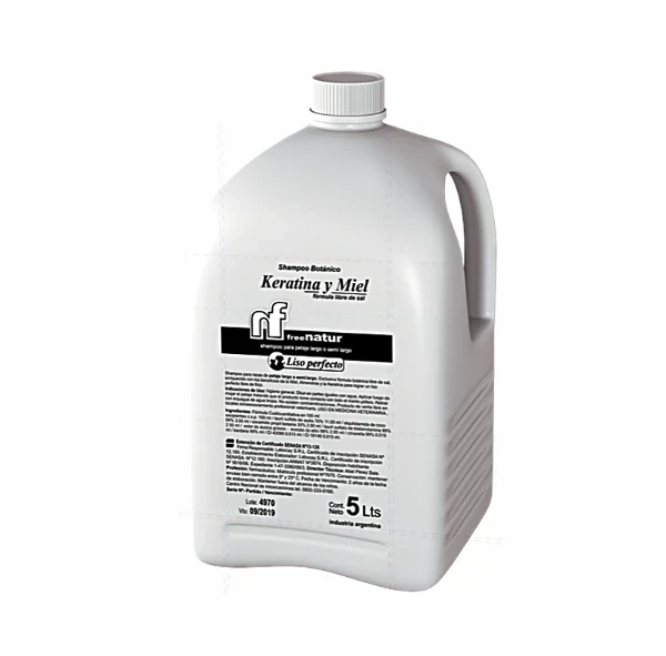 Shampoo de Keratina y Miel 5 litros