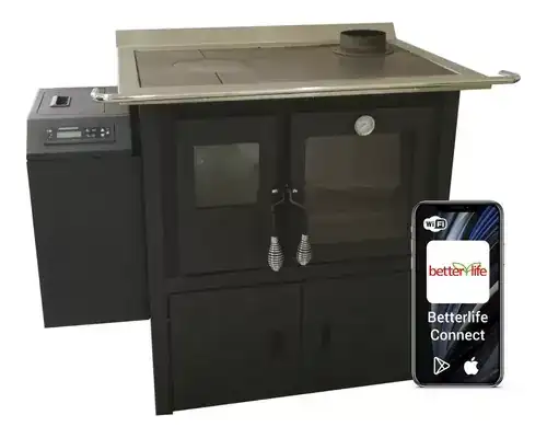 Cocina A Pellet Wi-fi 9kw Blck9w Betterlife