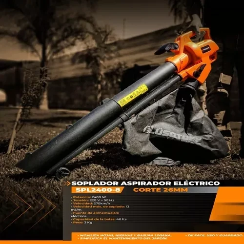 Soplador Aspirador Eléctrico Lüsqtoff - SPL2400-8 1000W