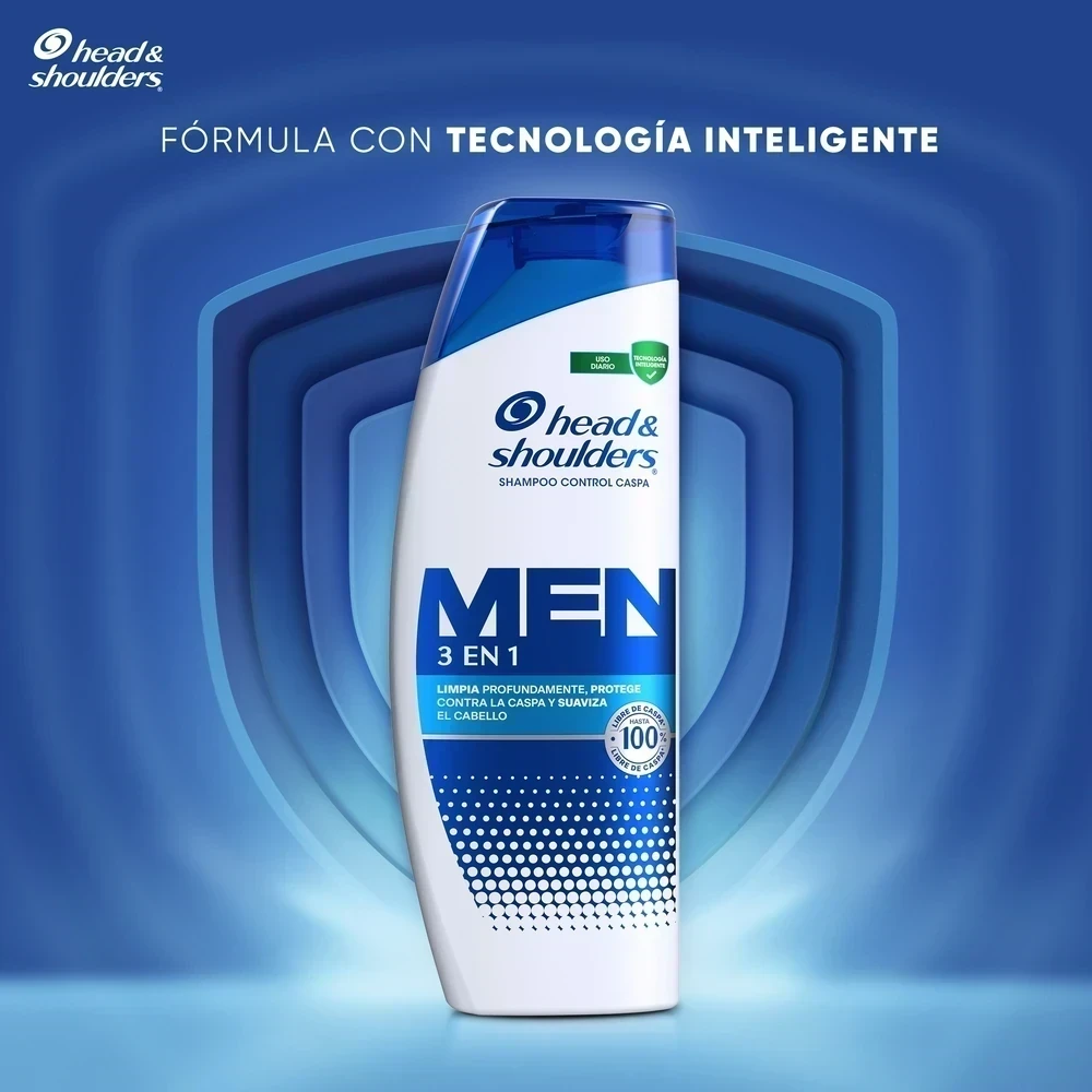 SH. HEAD SHOULDERS MEN 3 EN 1 650 ml 