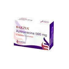 BAKZIA 500 MG X 3 TAB AZITROMICINA FARMA COMERCIAL