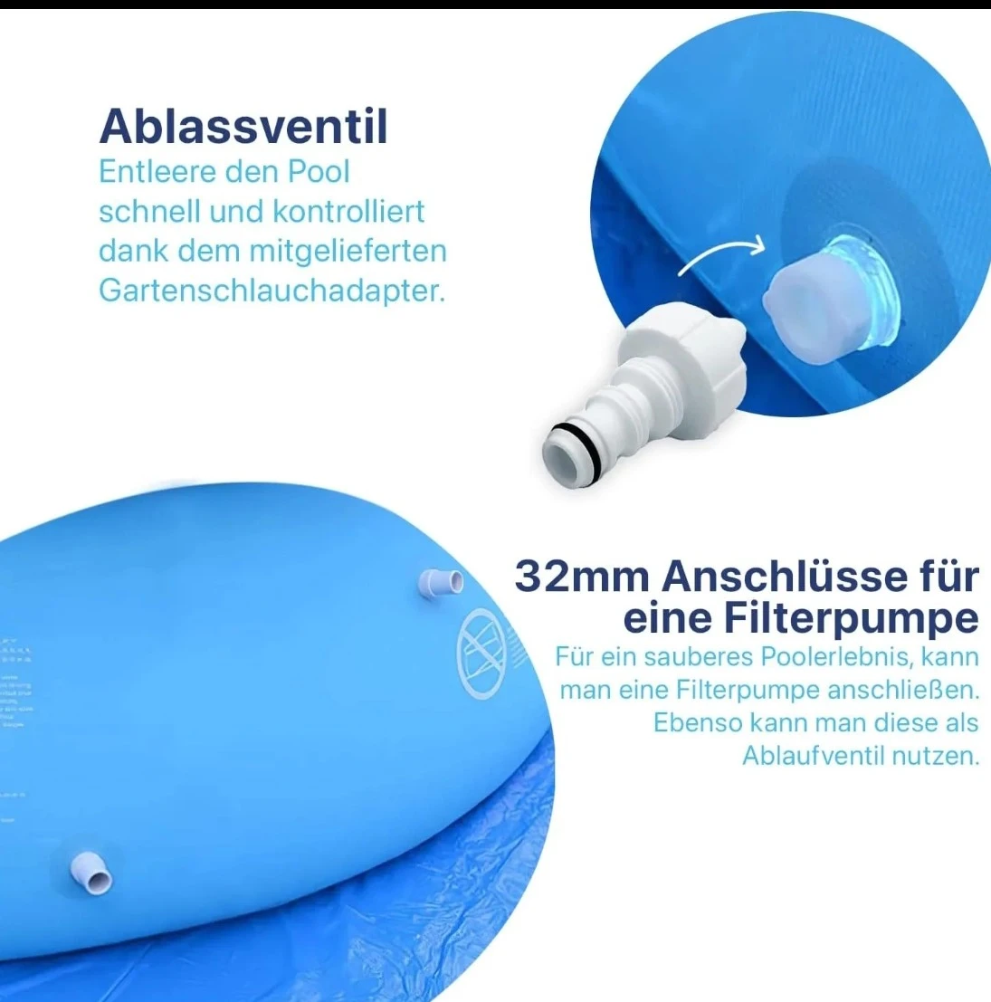 Pileta avenli estructural circular 366*76, 6125lt 2