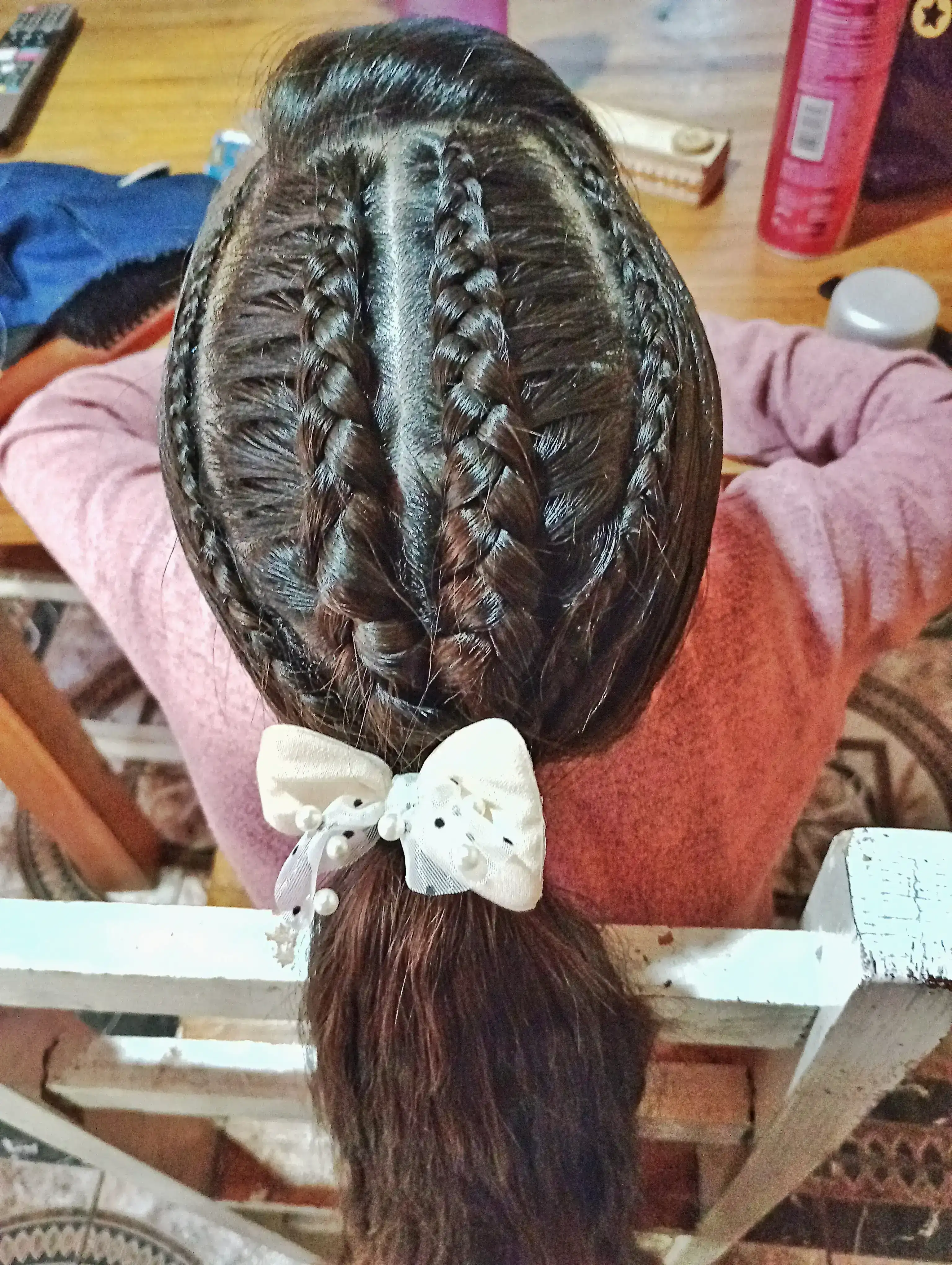 4 Trenzas con coleta