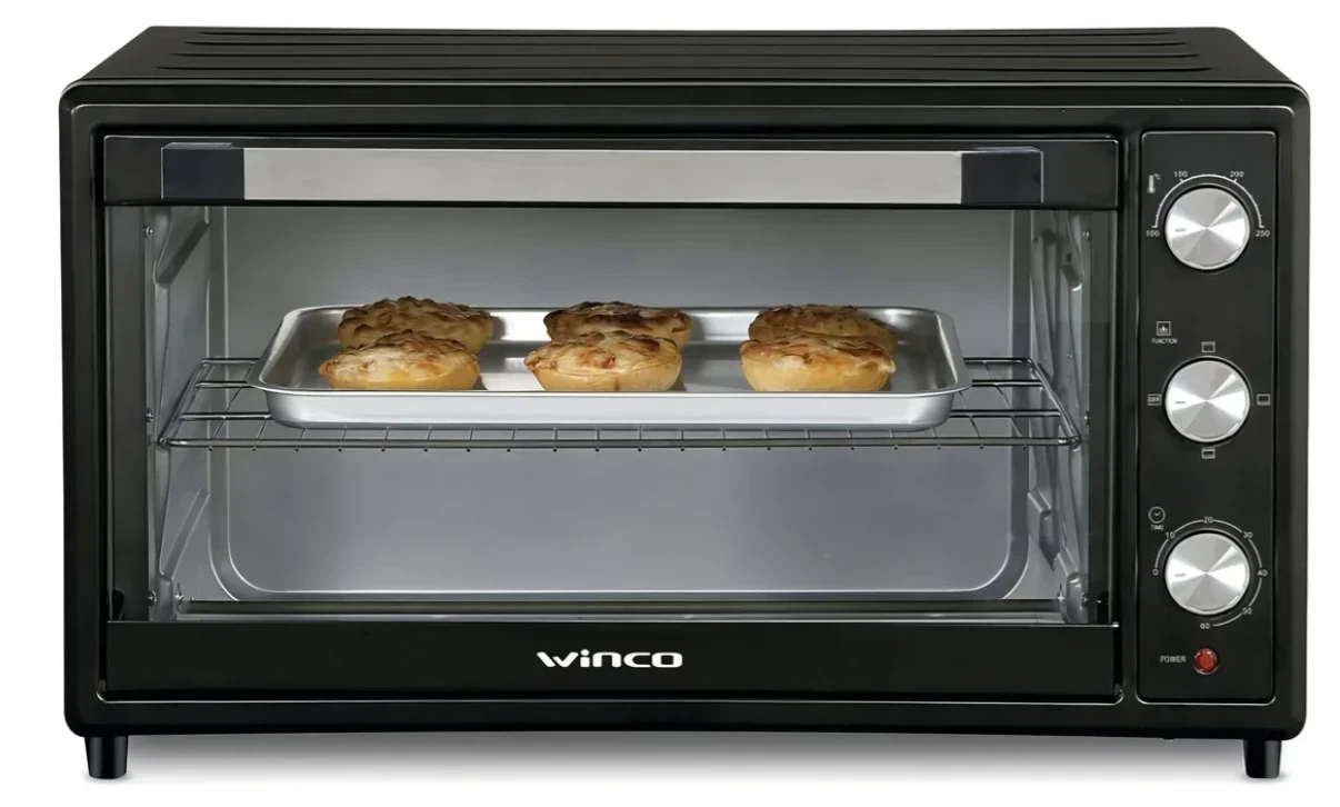 HORNO ELECTRICO WINCO 60LTS NEGRO 