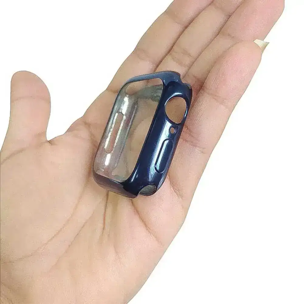 Protector en Silicona Metalizado para Smartwatch 42-44 mm Azul 3
