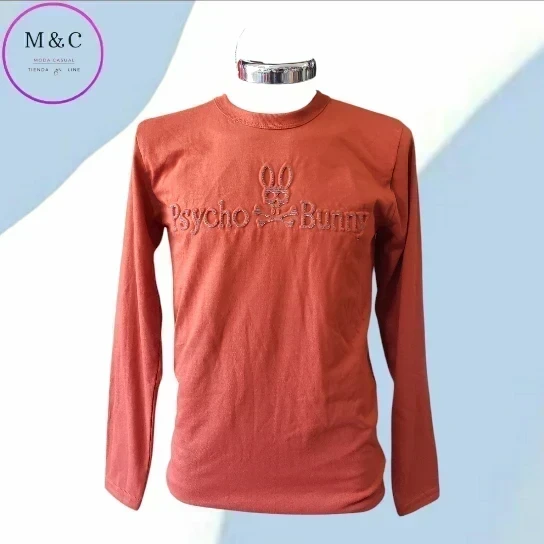Playera T- M 3D manga larga 