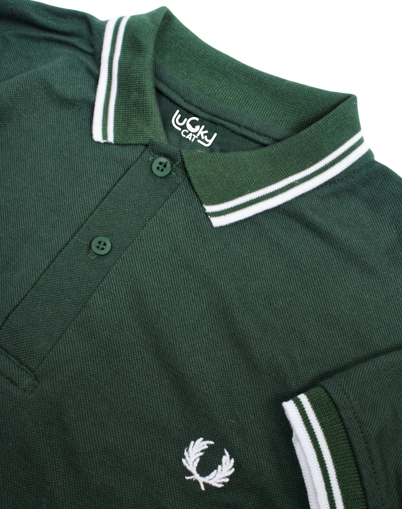 Camisa polo S verde botella 