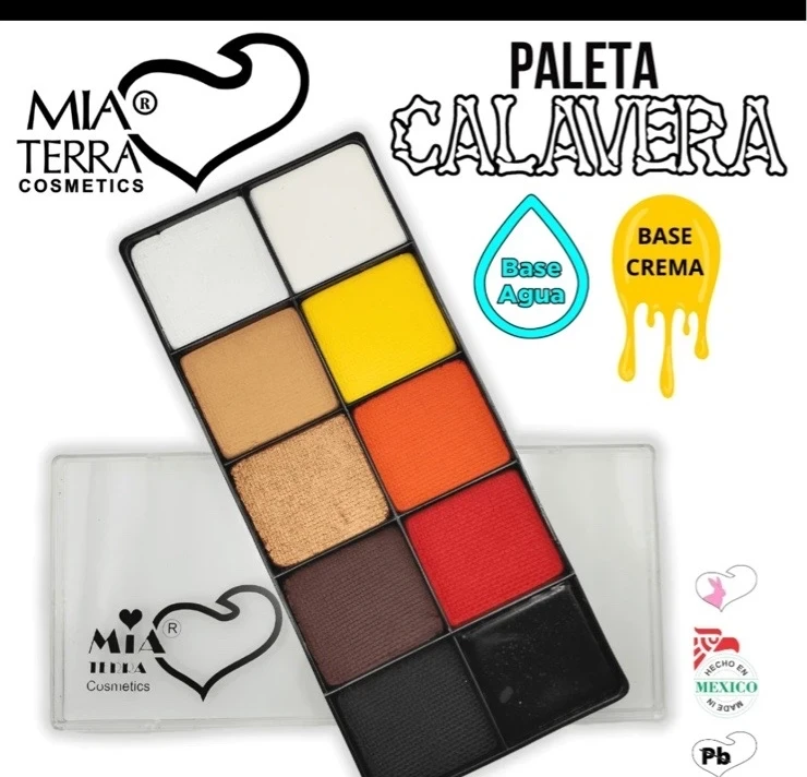 Paleta body paint calavera