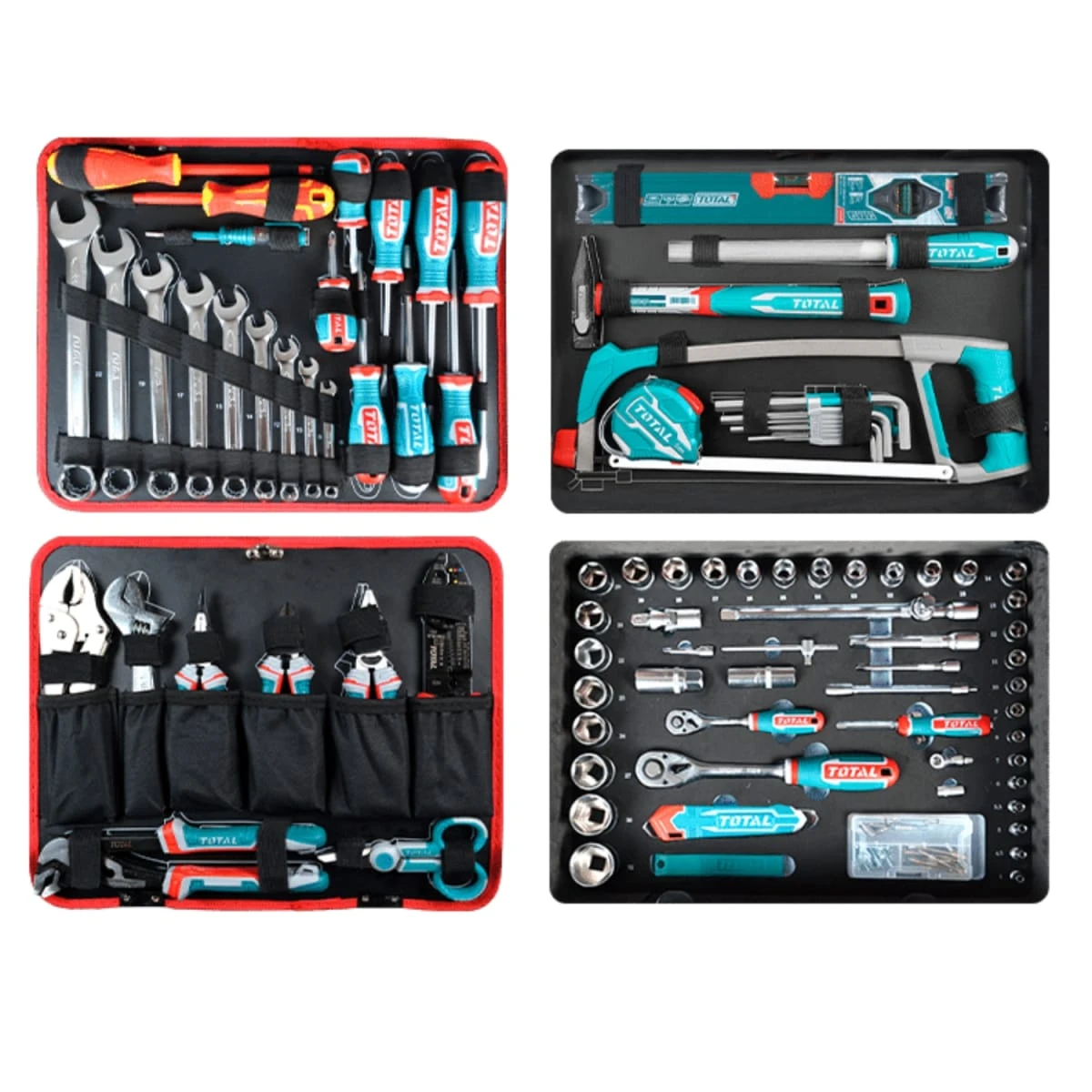 Set de herramientas manuales 147pcs con maletin total 4
