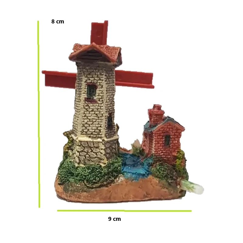 Adorno Movil de Resina Molino Giratorio 7.5*4.5*7cm Nhsz-290 2
