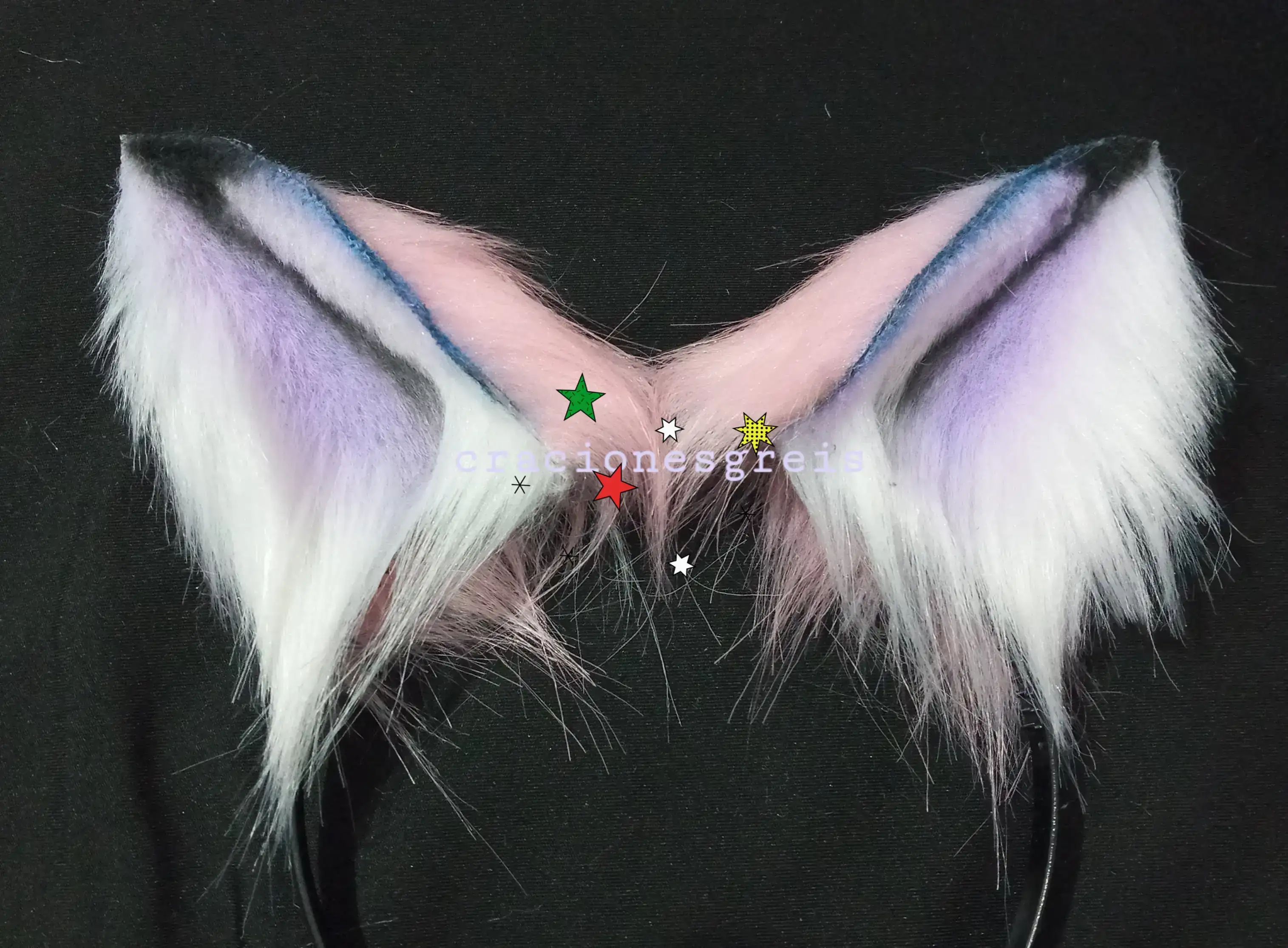 Cola ploma blanco 61cm largo 2