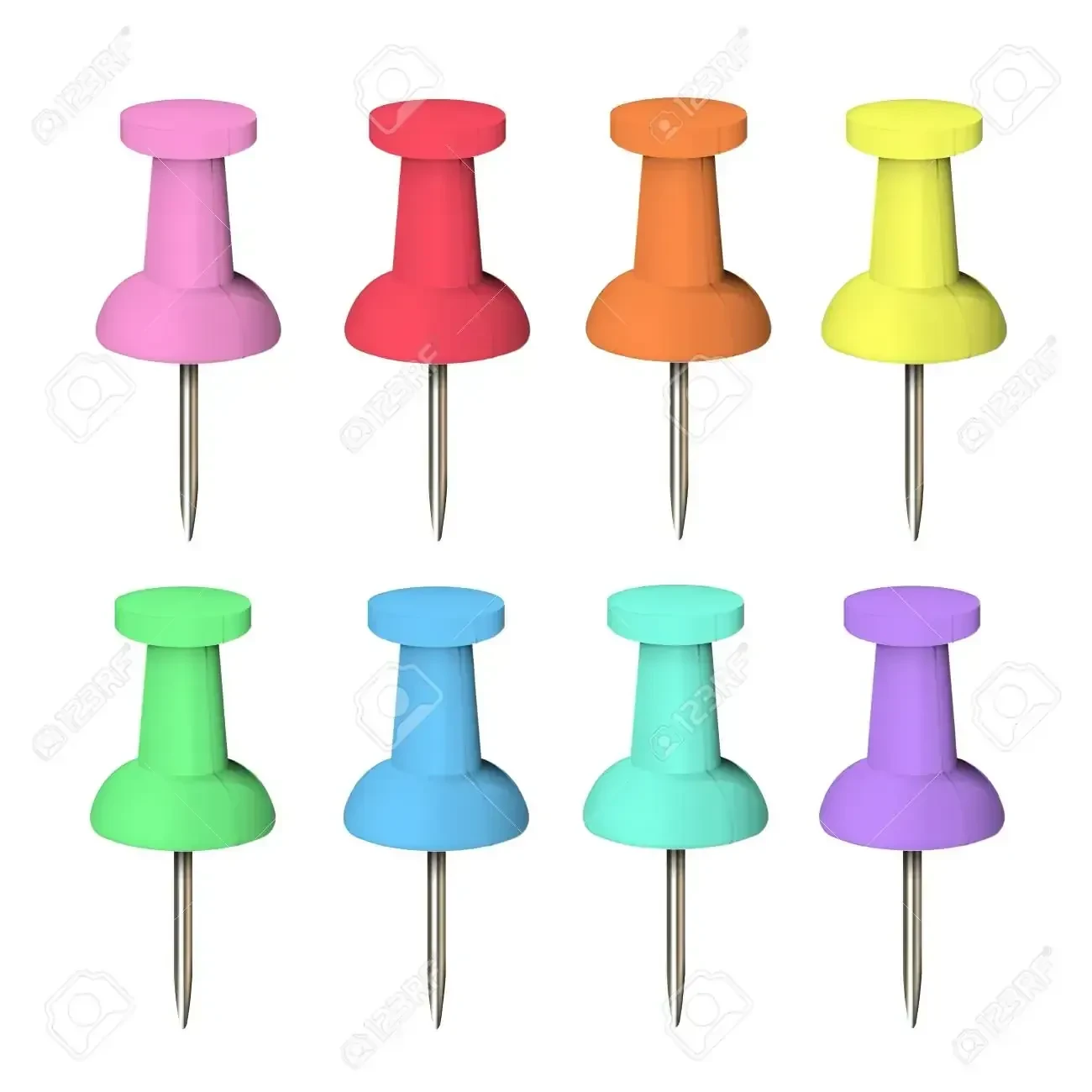 Chinchetas de colores con 100 2