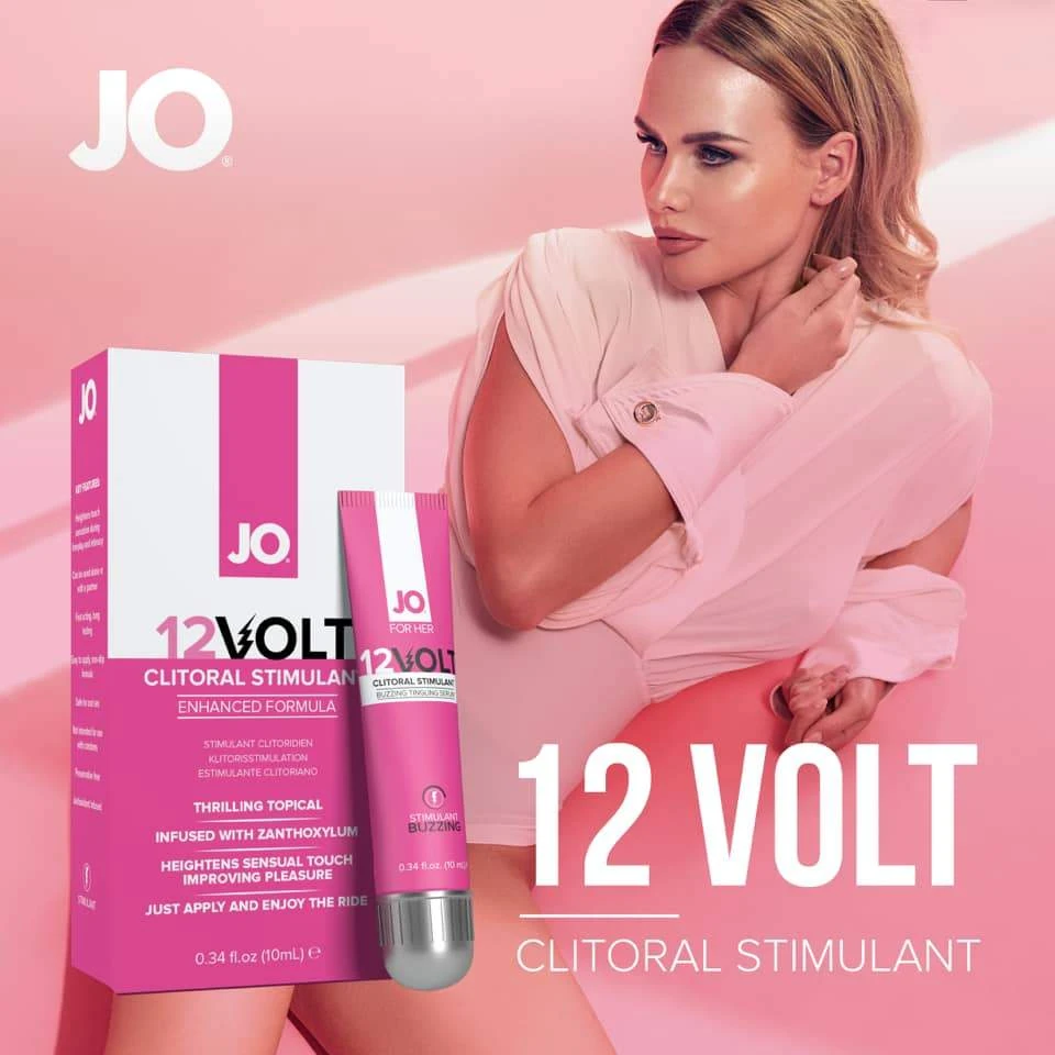 JO 12 Volt Clitoral Stimulant – Original – Stimulant 0.34 floz / 10 ml 2