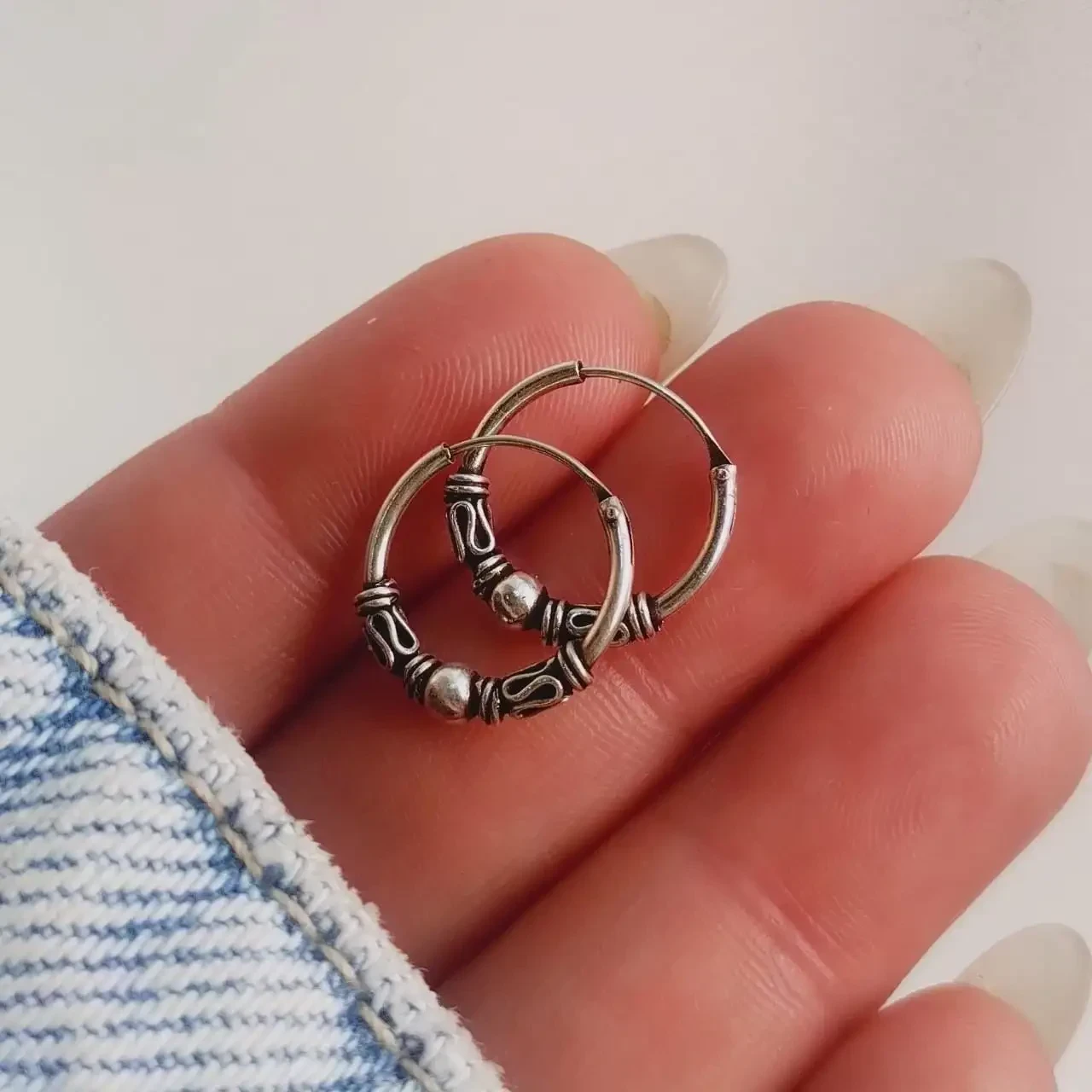 Argollas Bali 14 mm