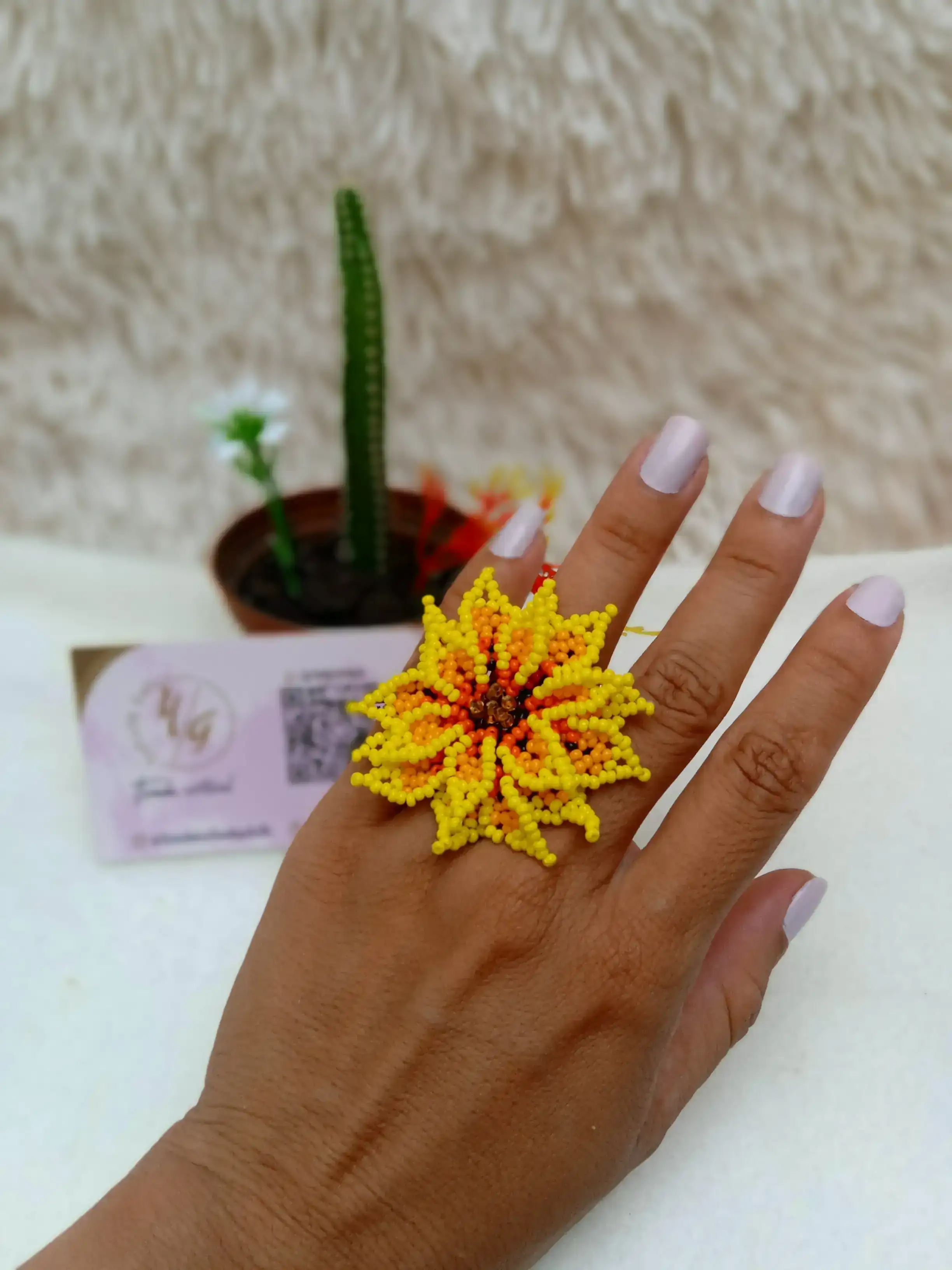 Anillo Flor 3D 