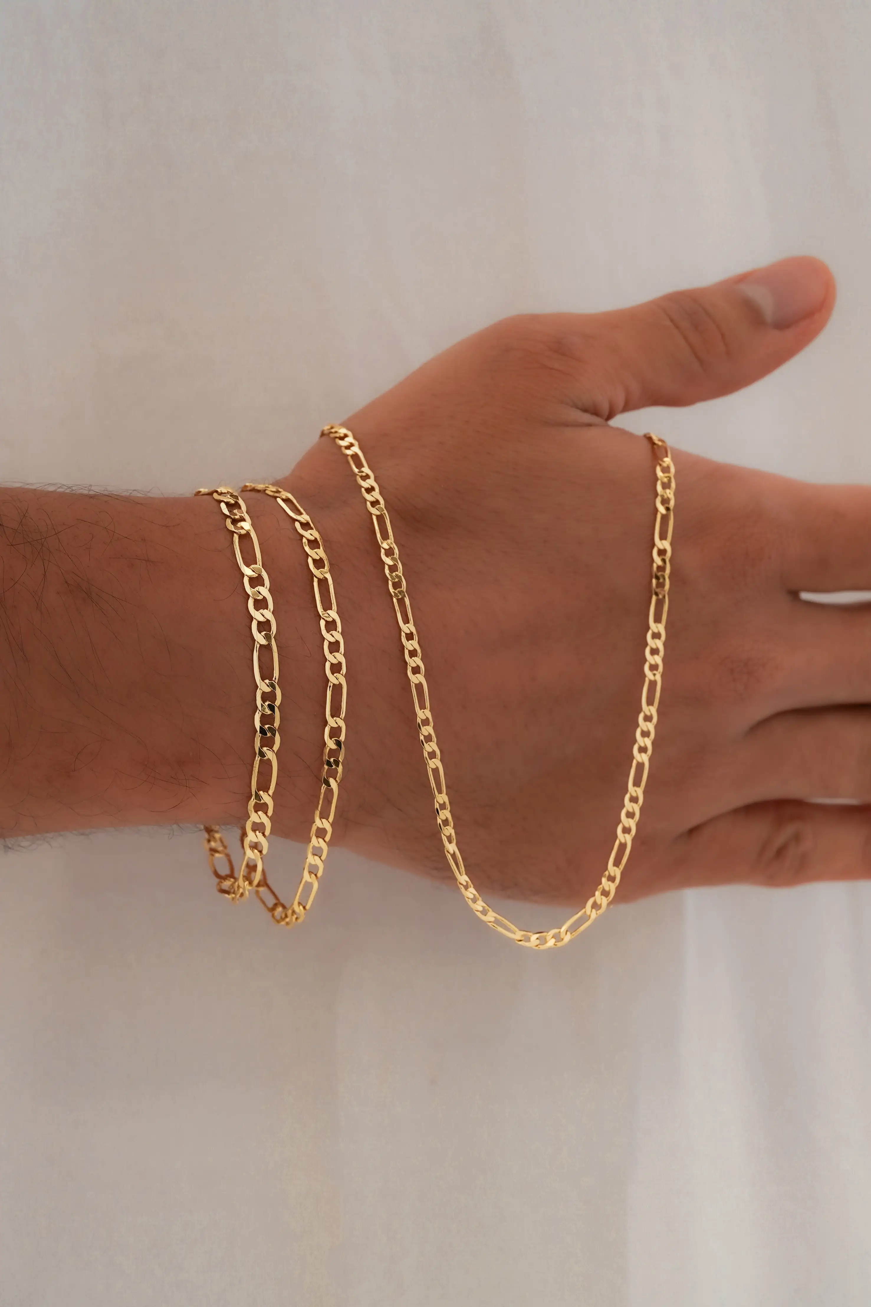 Cadena 3*1 Diamantada 65cms 3mm 2