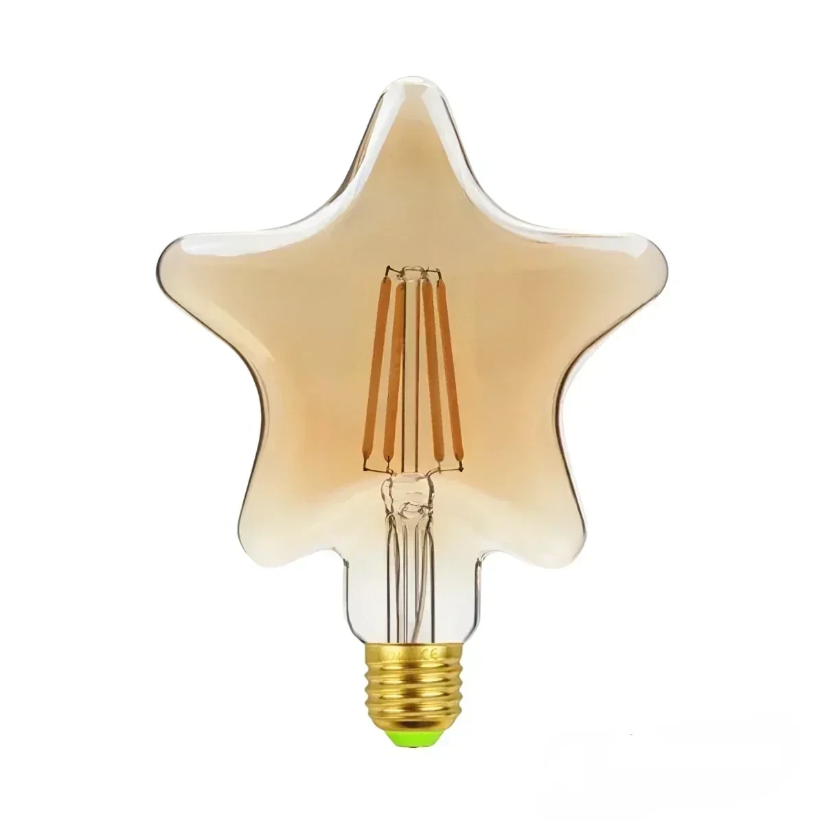FOCO LED VINTAGE AMBAR TIIPO ESTRELLA E27