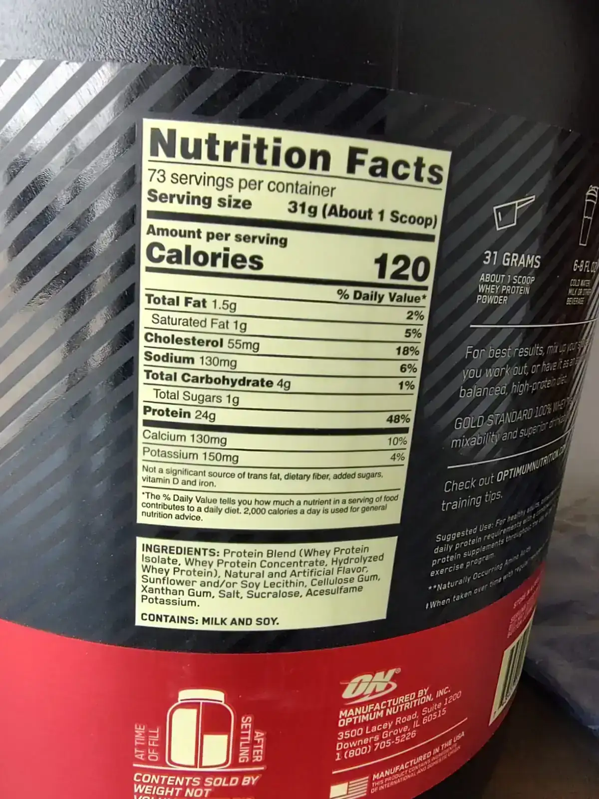 Gold standard 100 % whey 5 lb 2