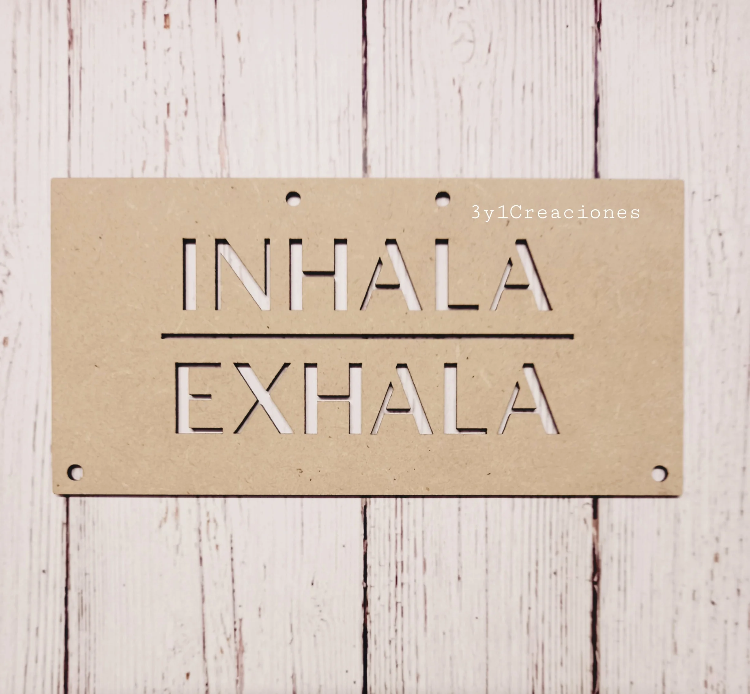 CARTEL RECTANGULAR INHALA EXHALA