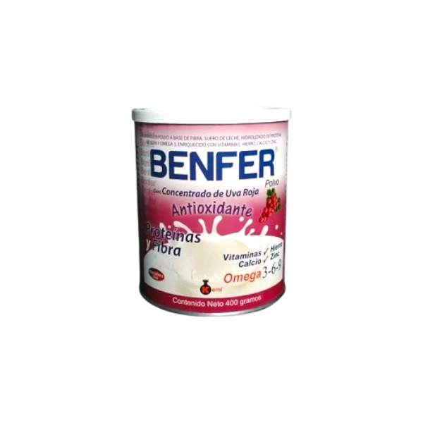 BENFER POLVO 400 GR SABOR UVA