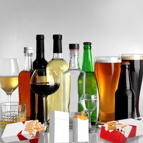 Bebidas Alcohólicas y cigarros