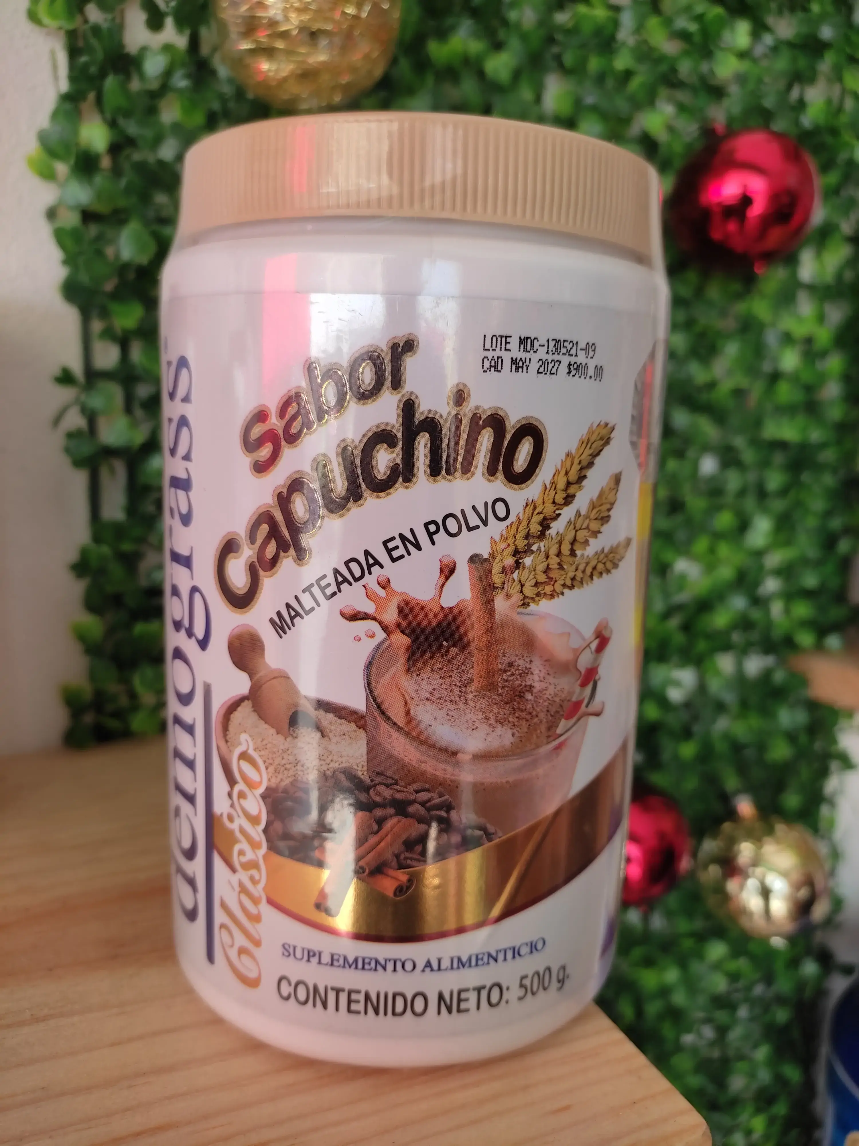 Malteada demograss capuchino