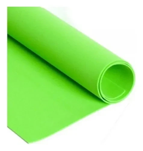 Foamy verde limon pliego liso 75x90