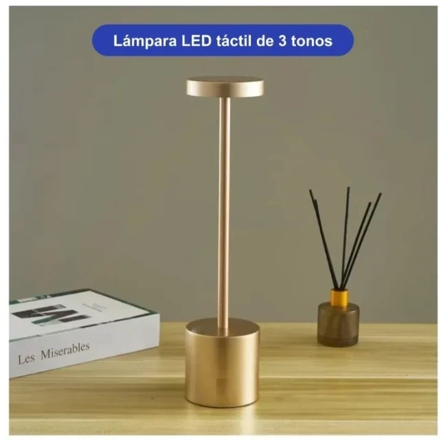 Lampara velador led tactil recargable 5