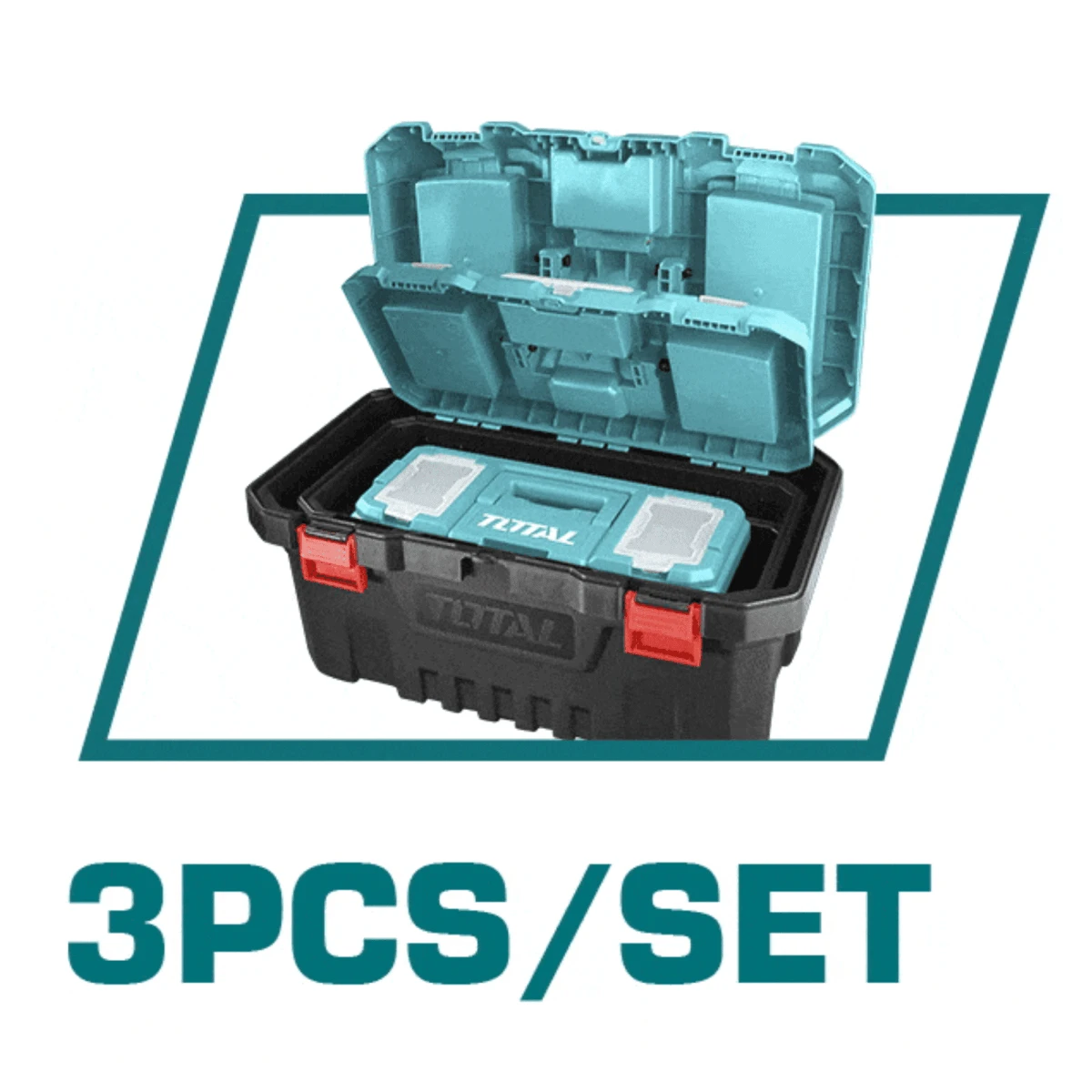 Set de caja para herramientas 3 en 1 total 6