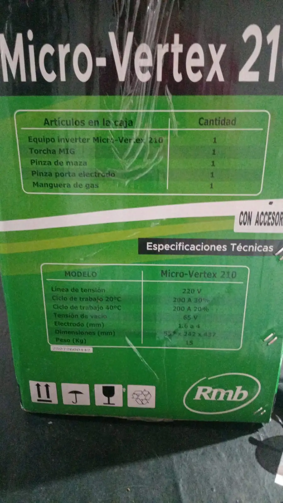 soldadora rmb micro vertex 210 Sin uso en caja 2