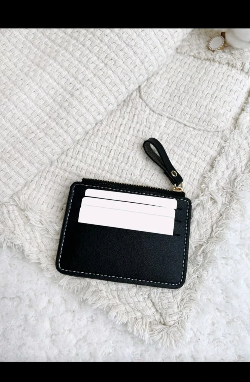 Monedero Tarjetero Southland Ultra-Slim– Diseño Minimalista en Poliuretano con Cierre Dorado. 2