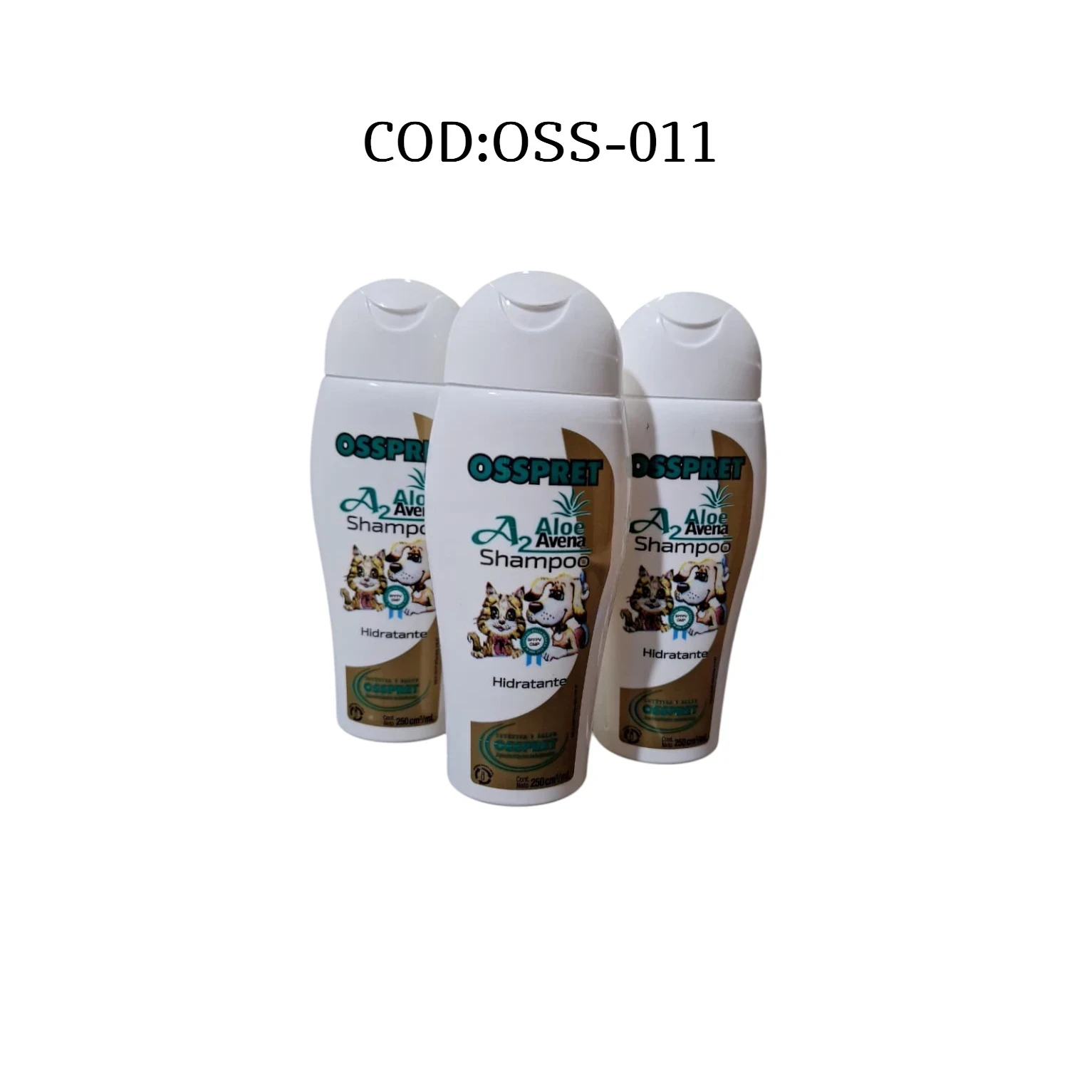 SHAMPOO OSSPRET A2 C/AVENA Y ALOE VERA