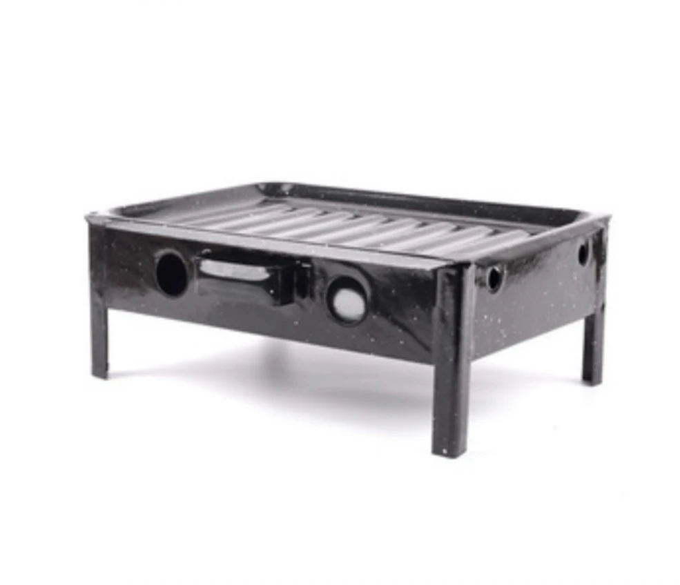 Brasero de mesa enlozado 
