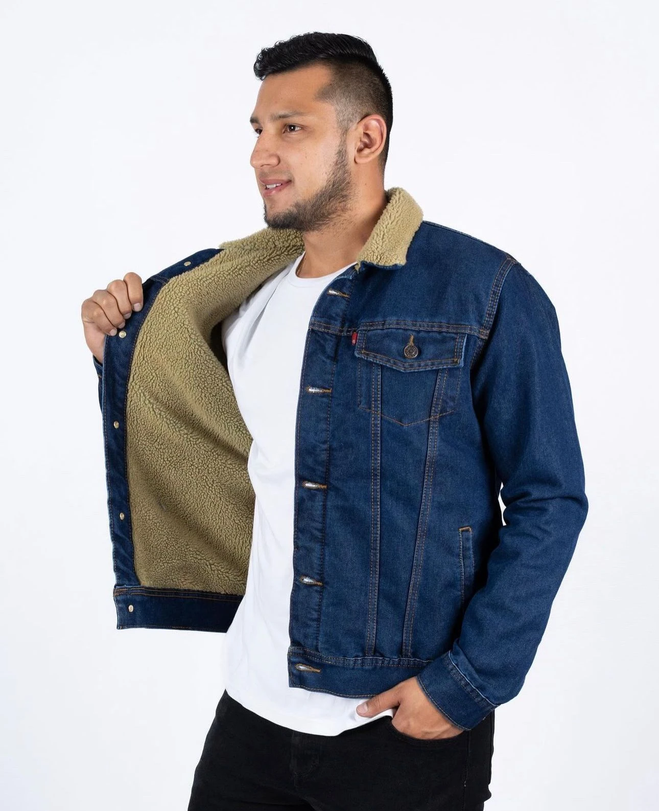 Chaqueta caballero en Jean ovejera 7