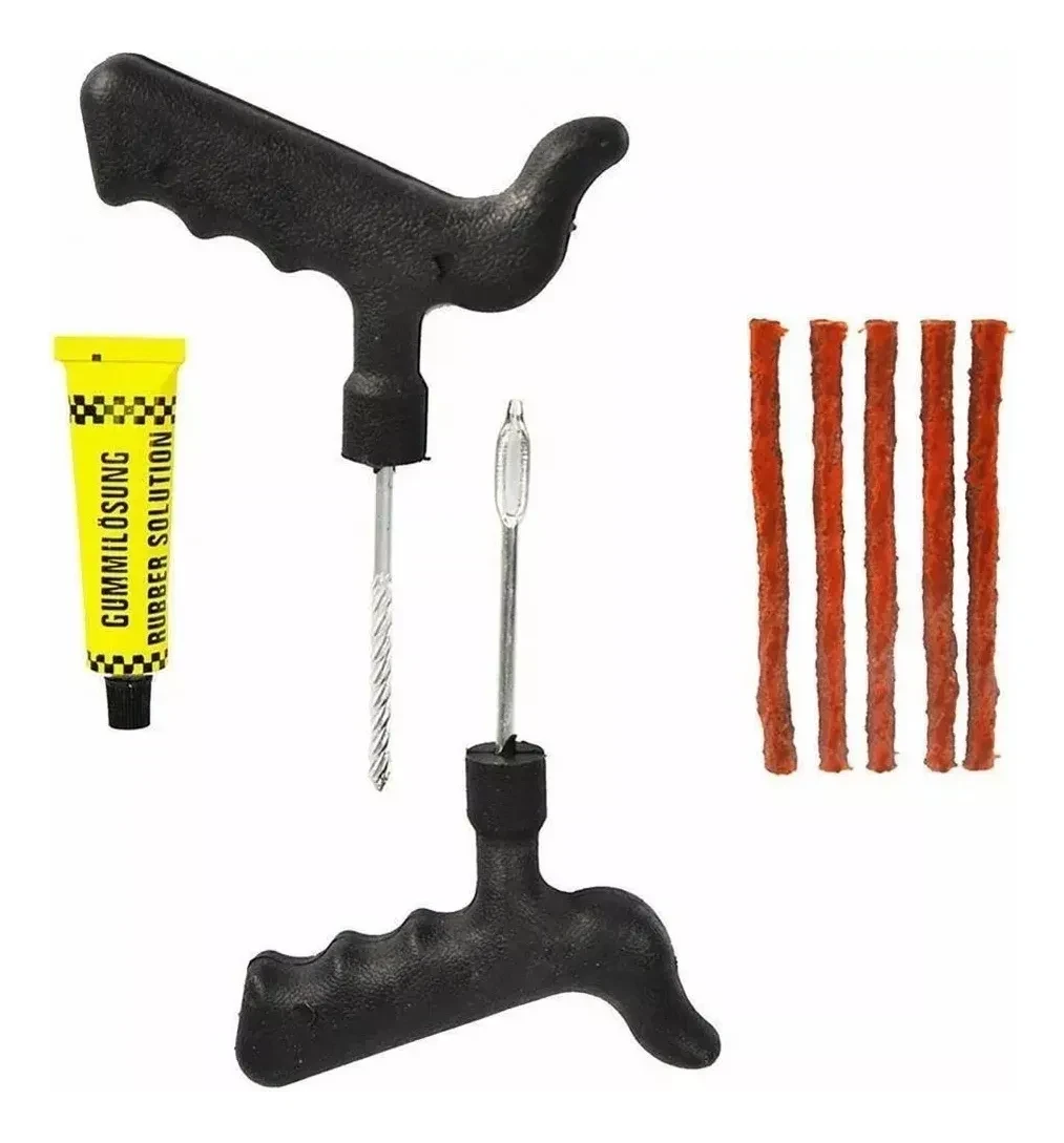Kit Reparador Pinchazo Neumatico Moto Auto Bici