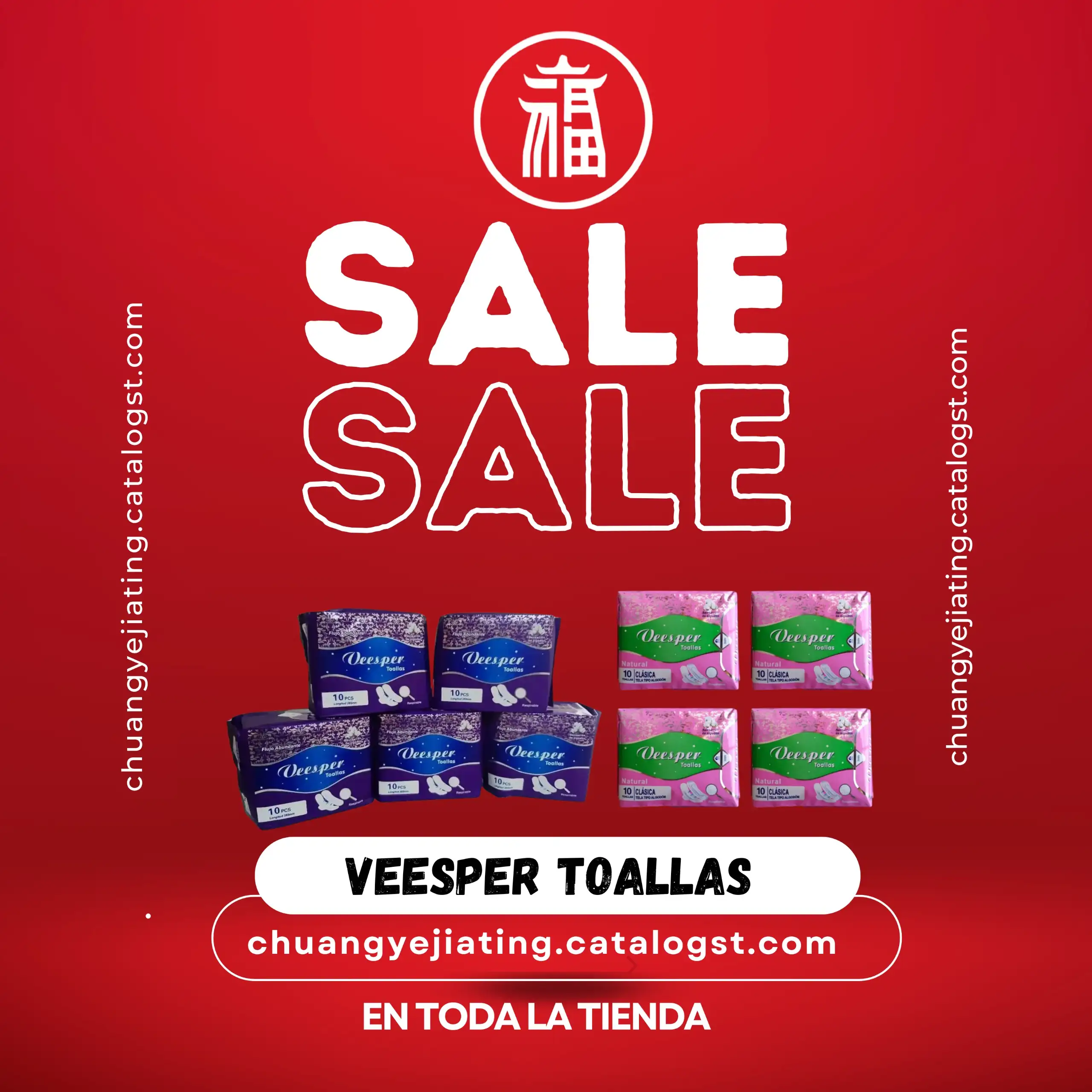 Toalla higiénica morada