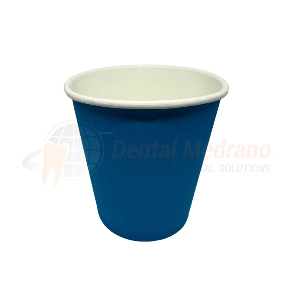 VASOS PAPEL DESCARTABLES AZUL 148ML  X100