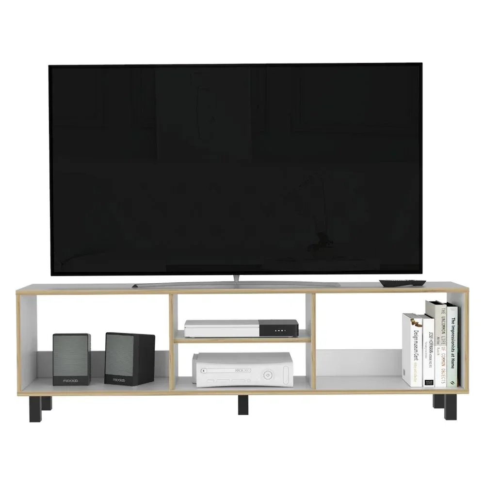 Mueble Tv 70"  Blanco Cafe Claro