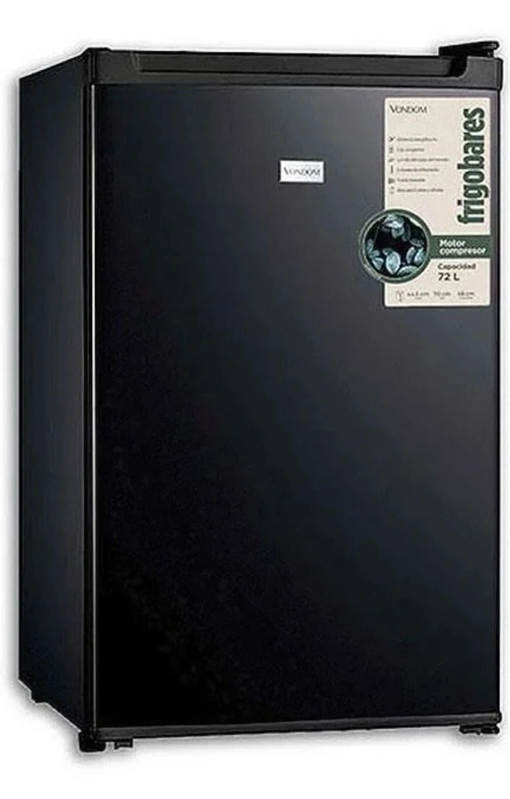 FRIGOBAR VONDOM RFG170N 72 LTS NEGRA