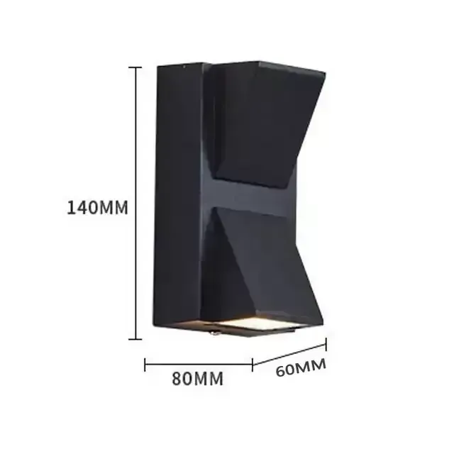 APLIQUE LED NEGRO CORBATIN 6W 6500K 2