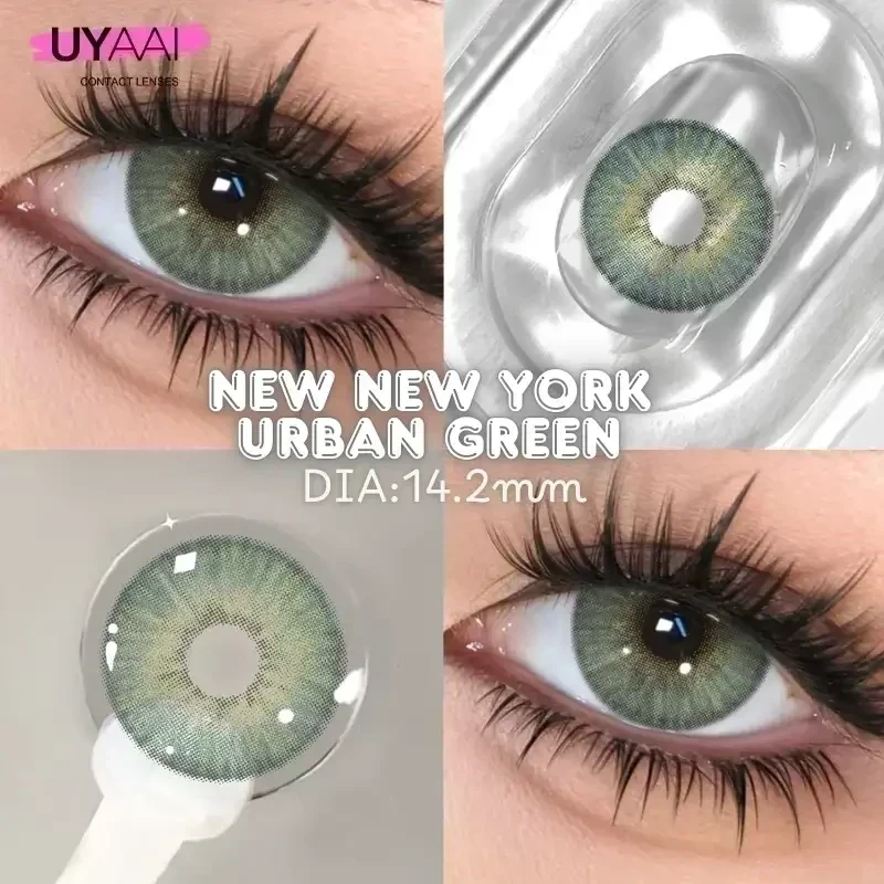 Lentes de contacto - New New York Urban Green - PUPILA REDUCIDA  2