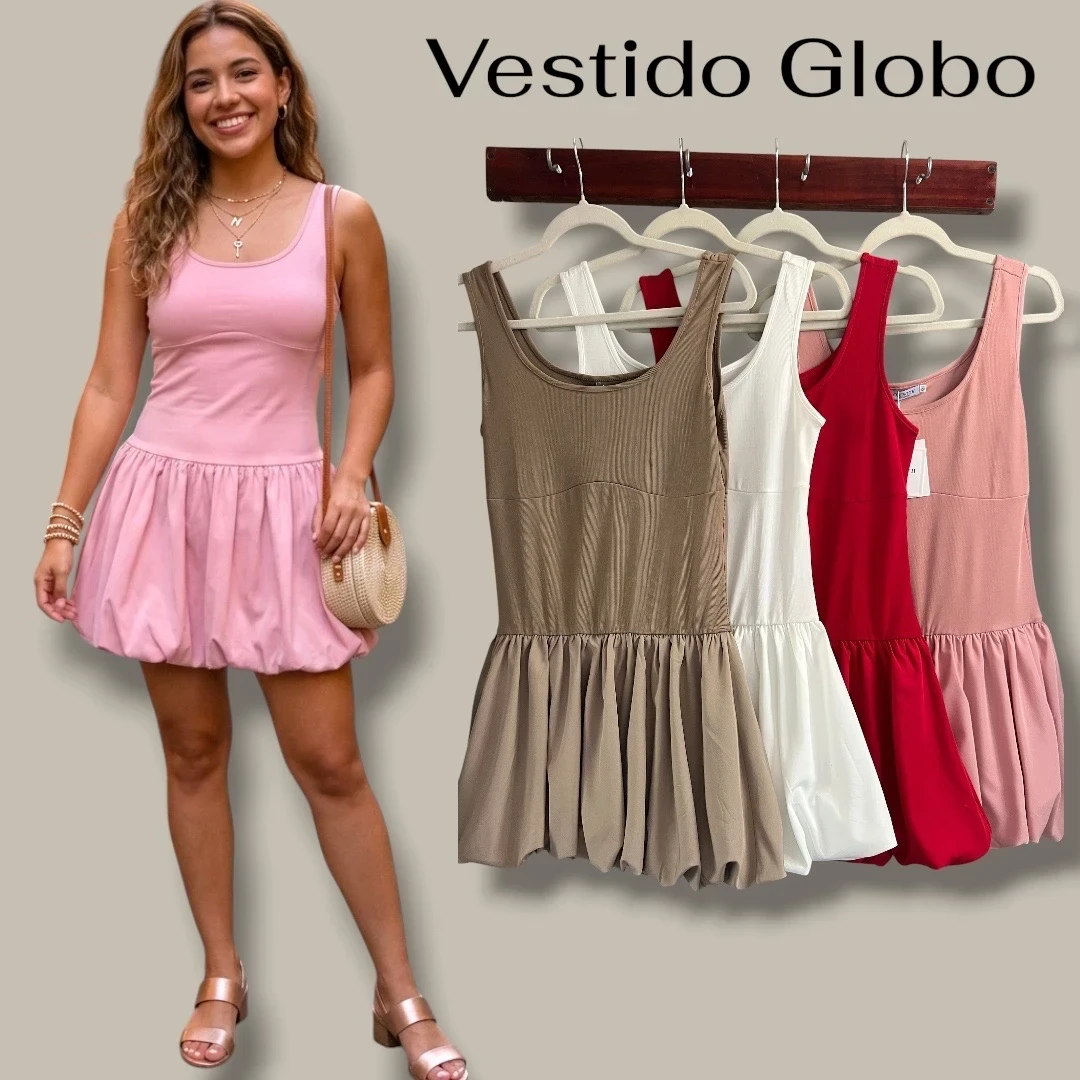 Vestido tipo Globo
