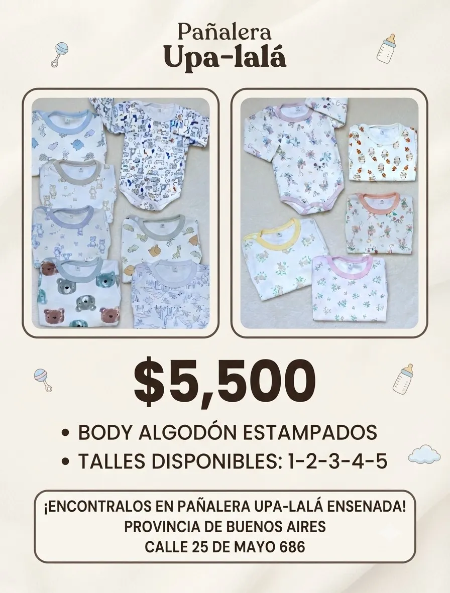 Body de Algodón Estampado 