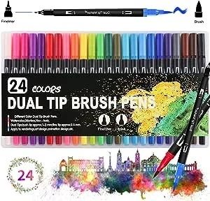 plumines  brush pens c/24