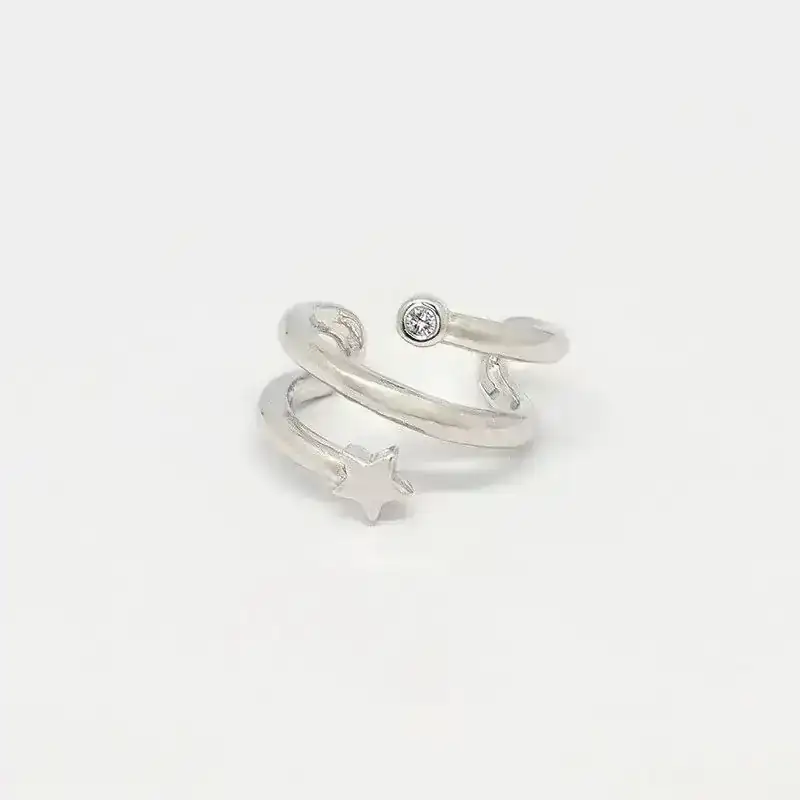 Ear Cuff Avany Plateado REF: B03 2