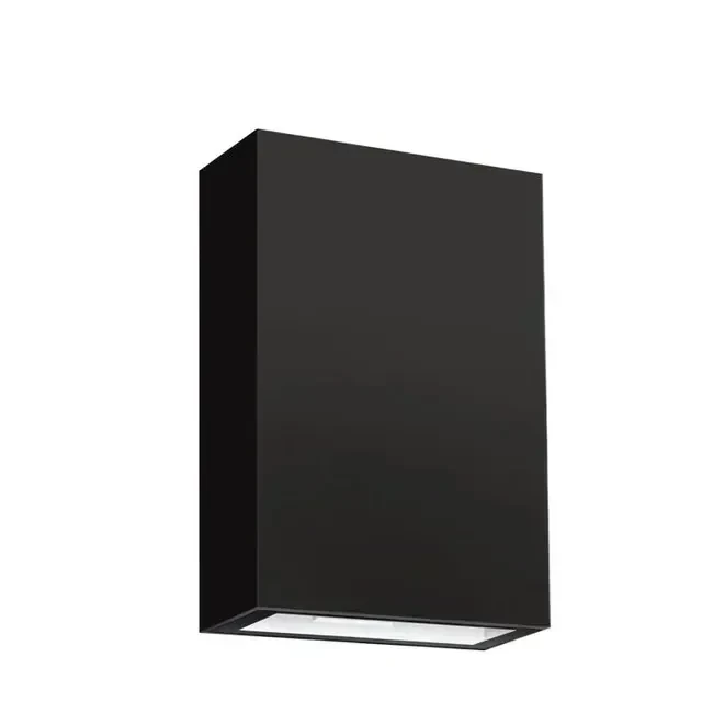 APLIQUE PARED RECTANGULAR NEGRO 4W PC IP65 3000K 2