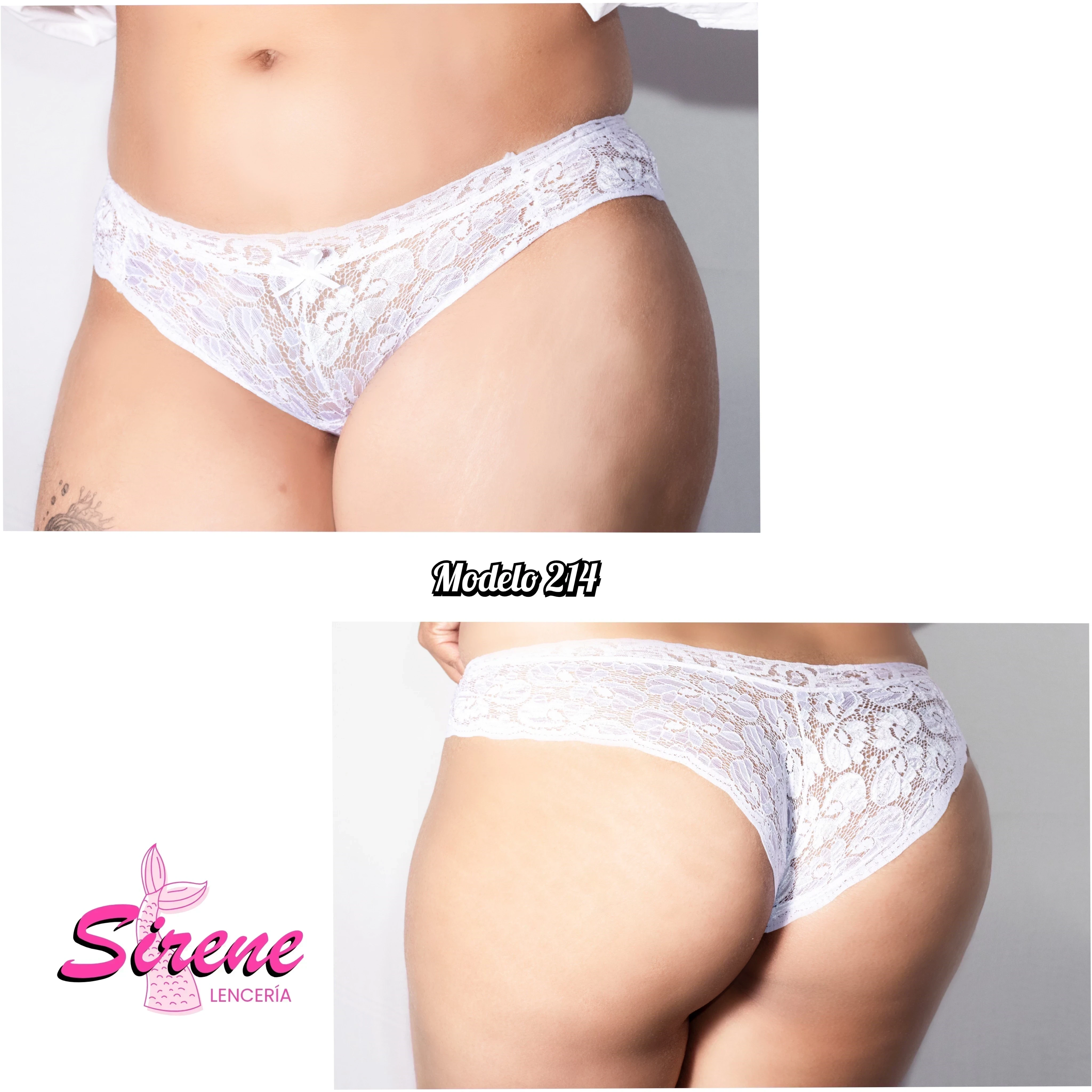 Bikini cachetero de encaje