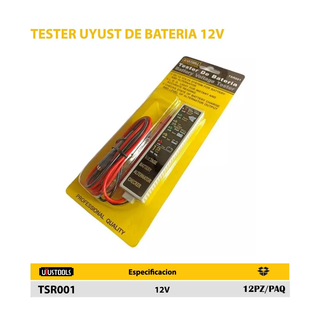 TESTER UYUST DE BATERIA 12V