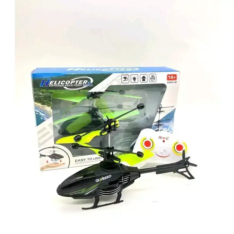Mini Helicóptero RC Juguetes Drone Recargable Infrarrojo Inducción Voladores 2